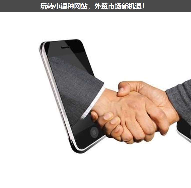 玩轉(zhuǎn)小語種網(wǎng)站,外貿(mào)市場(chǎng)新機(jī)遇!